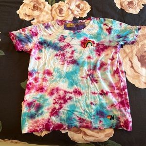 Pink and Blue Tie Dye Shirt Girls Size 10
